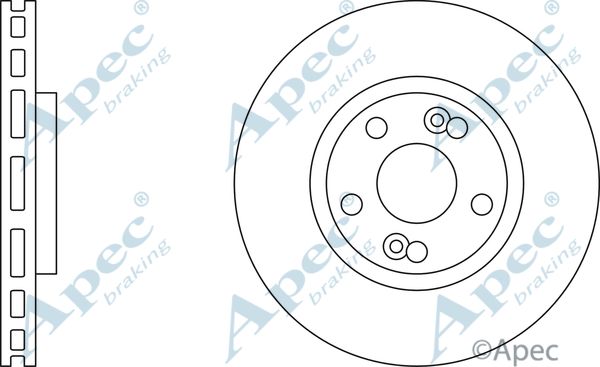 APEC BRAKING Тормозной диск DSK2216